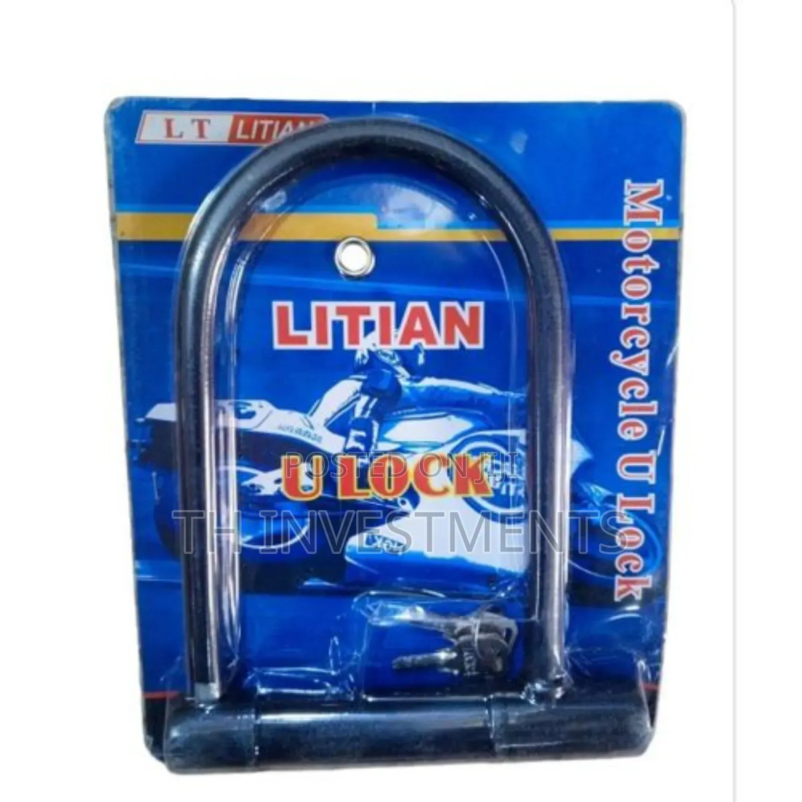 Heavy Duty Steel Motorbike and Bike Lock With 2 Keys