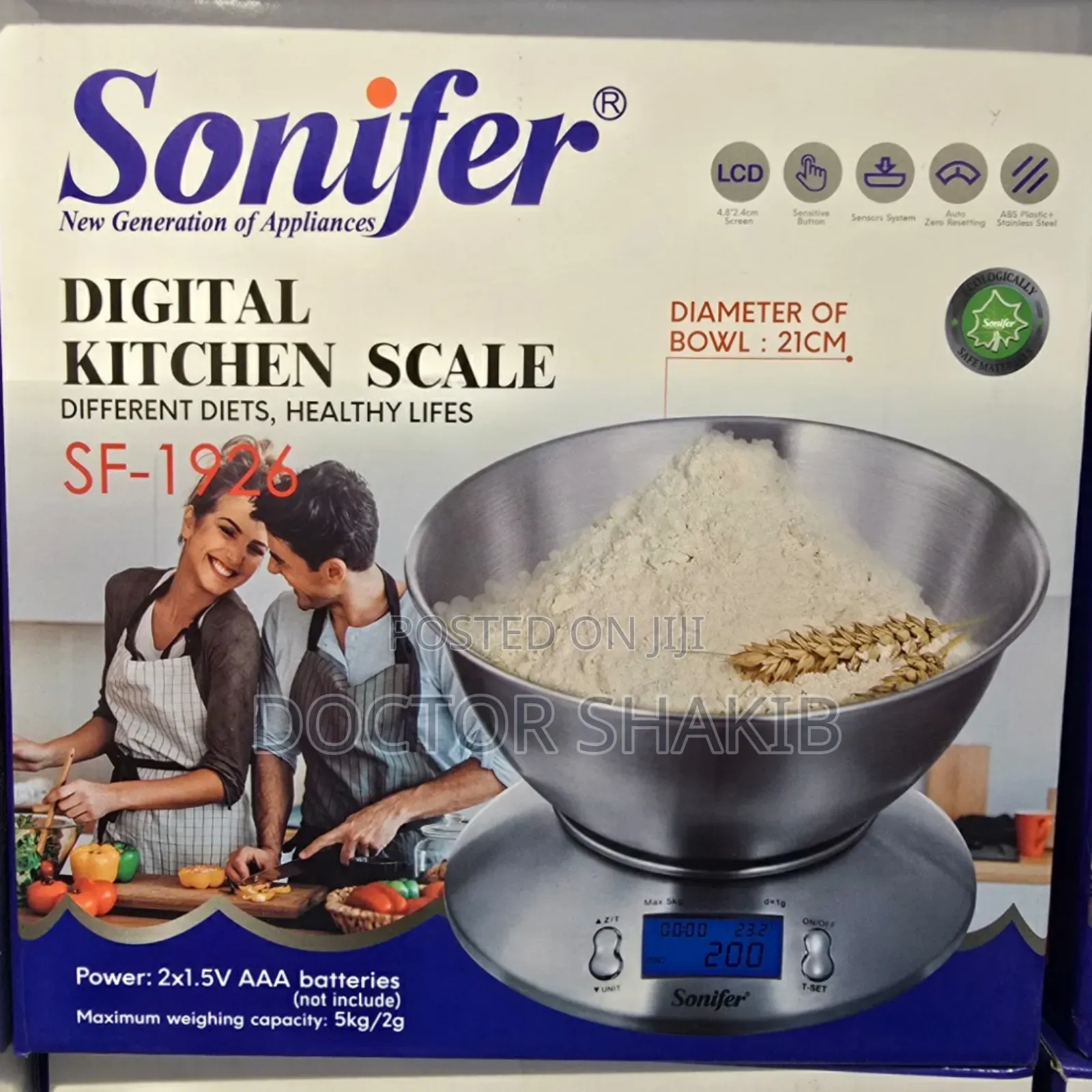 Brand New Sonifer Digital Kitchen Scale