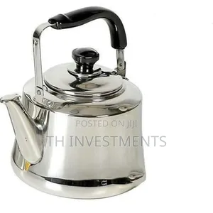 Heavy Duty Non-Electric Whistling Kettle-Silver 