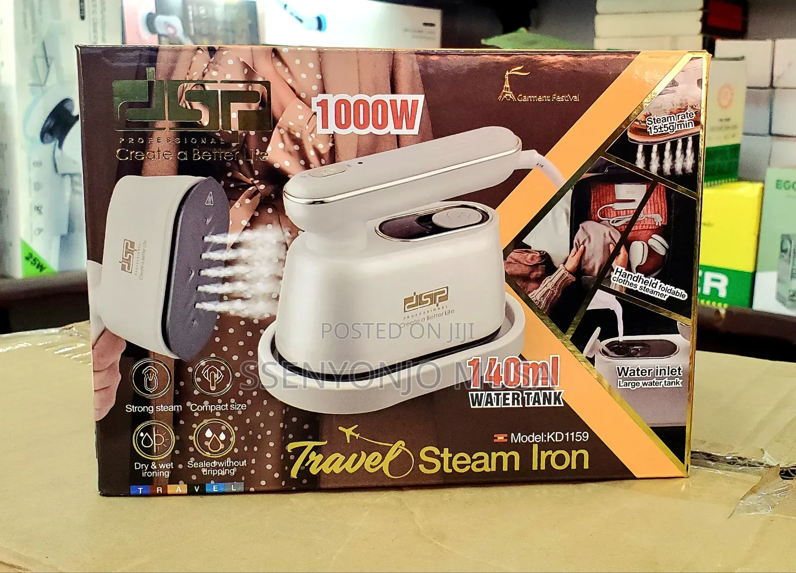 DSP Portable Professional Travelling Garment Steamer Ironbox