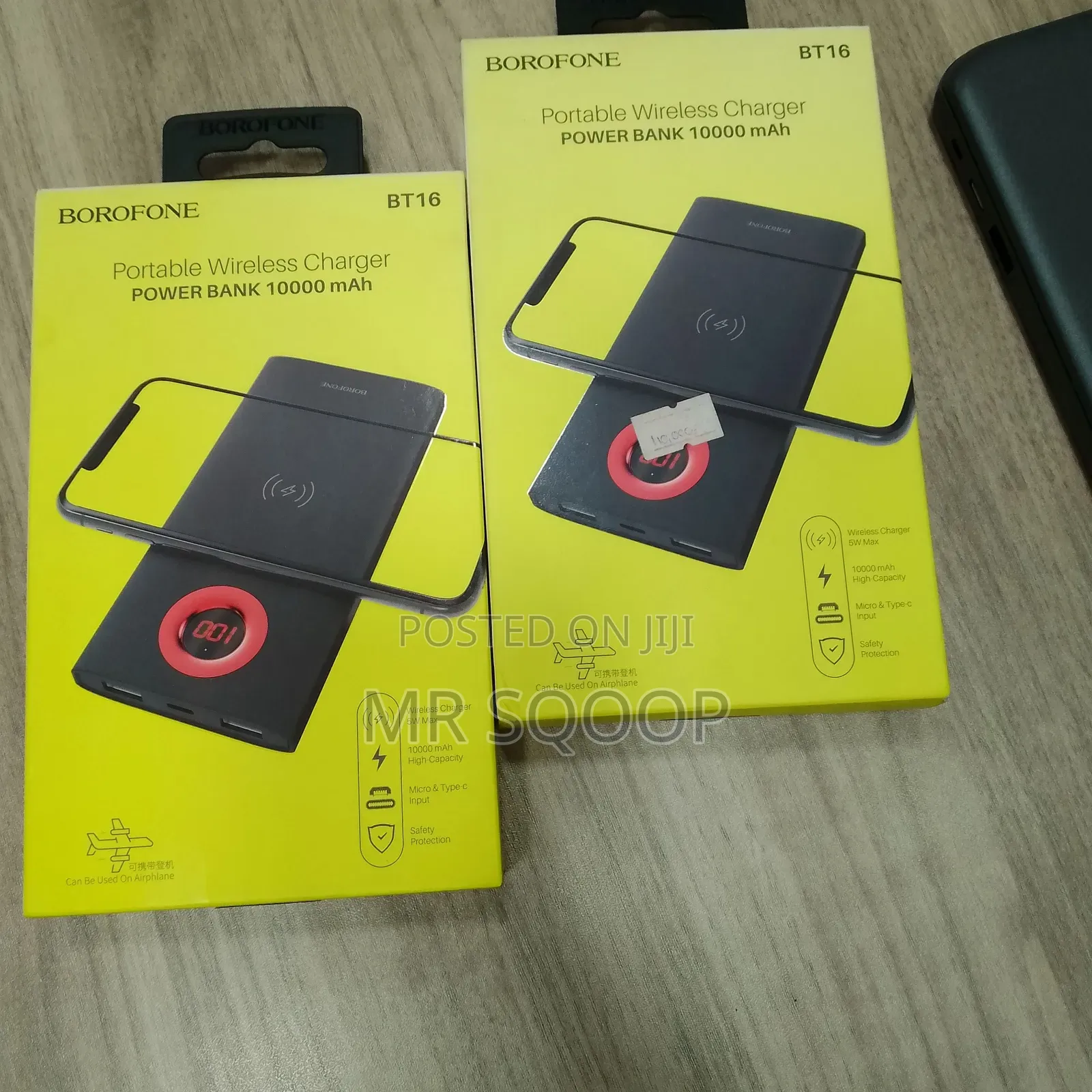 Borofone 10000mah Portable Wireless Charger Power Bank