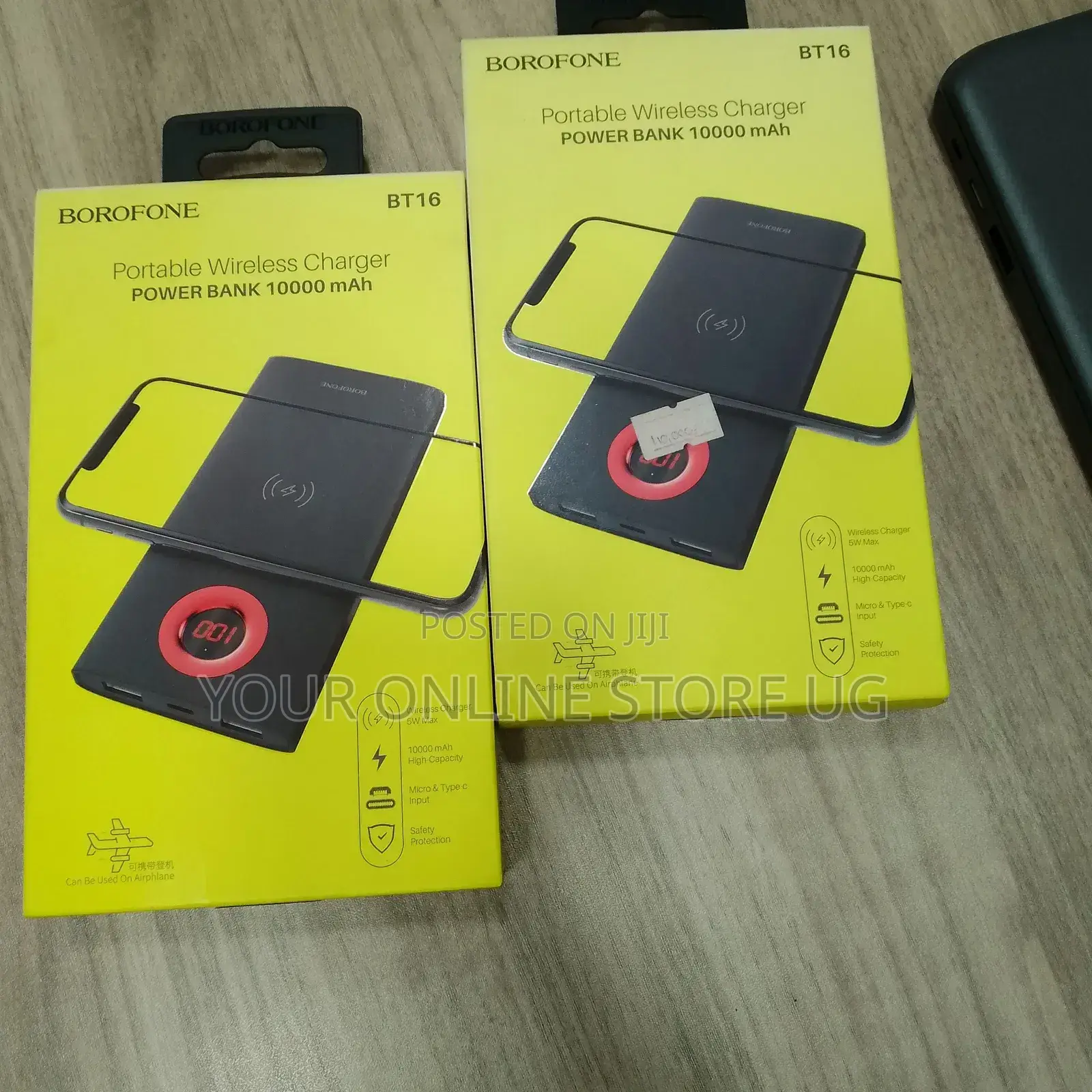 Borofone 10000mah Portable Wireless Charger Power Bank