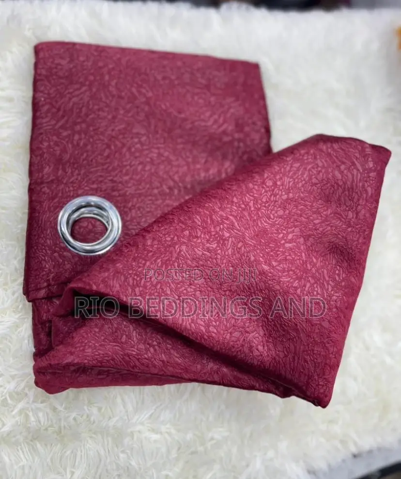 Plain Curtains and White Net With Three Meters