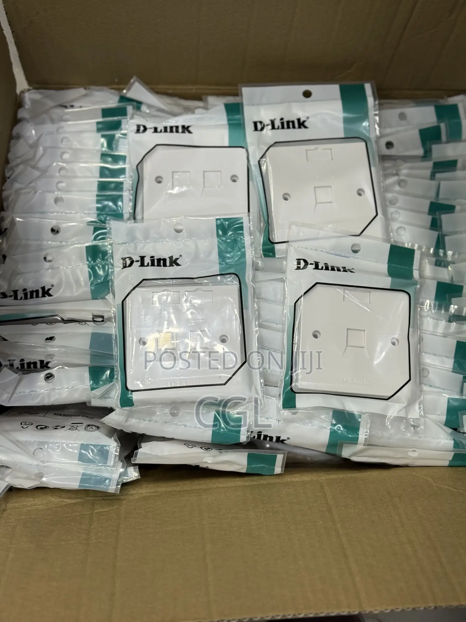 D-Link Faceplate Network Sockets Face Plate Keystones Jack