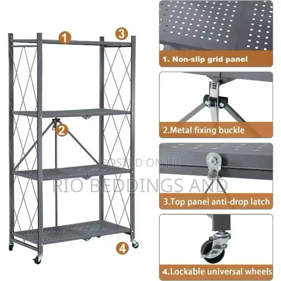 Foldable Kitchen Organizer With Four Layers