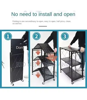 Foldable Kitchen Organizer With Four Layers