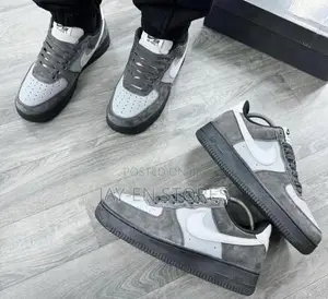 White and Grey Nike Air Sneaker