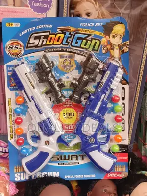 Set of Two Toy Kids Play Guns