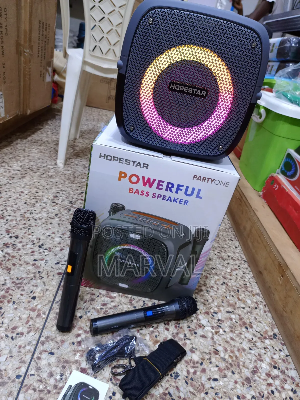 Party One 80w RGB Lighting Wireless Bluetooth Speaker