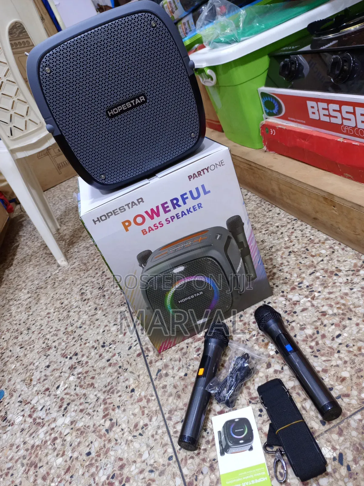 Party One 80w RGB Lighting Wireless Bluetooth Speaker