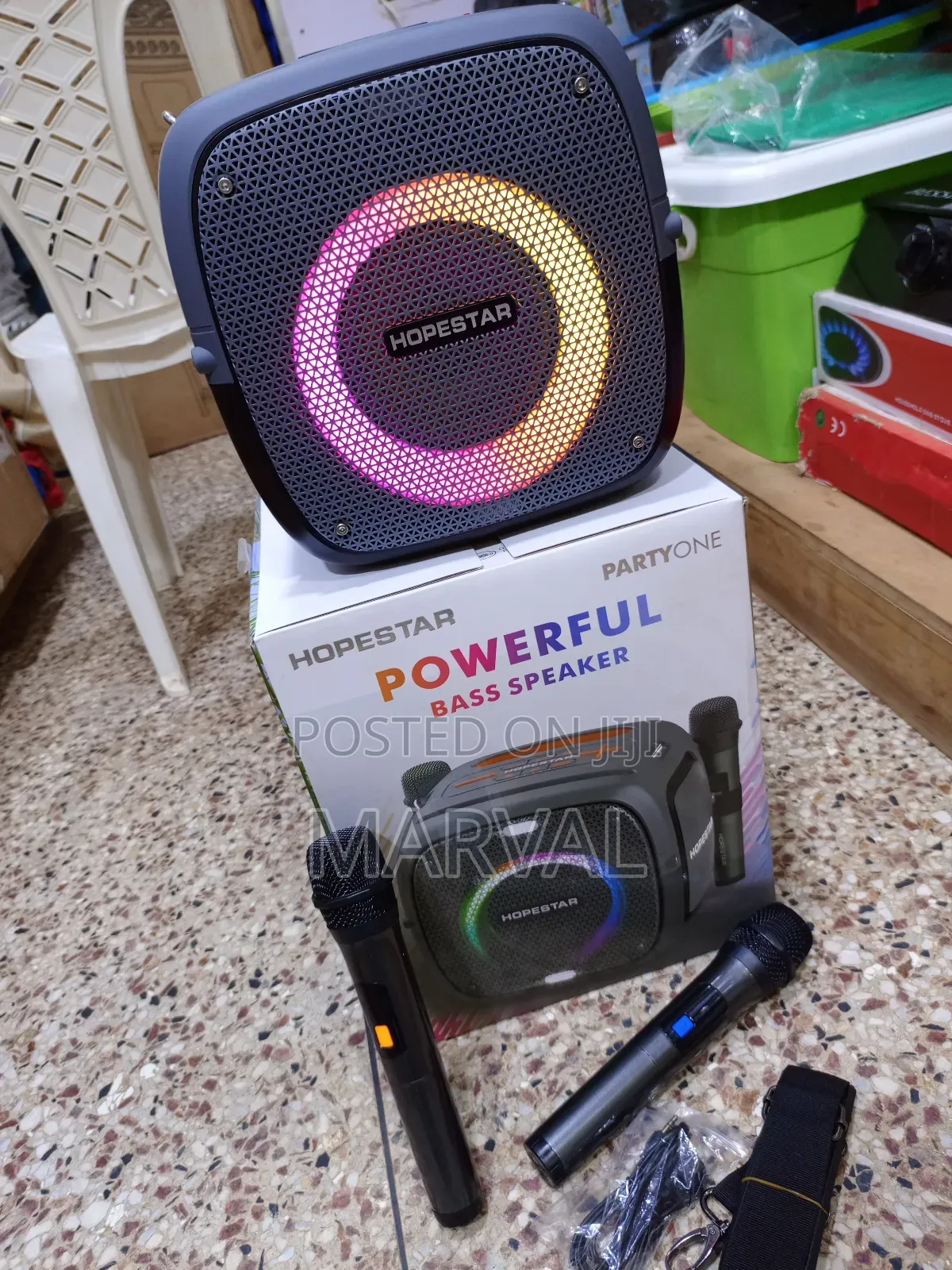 Party One 80w RGB Lighting Wireless Bluetooth Speaker