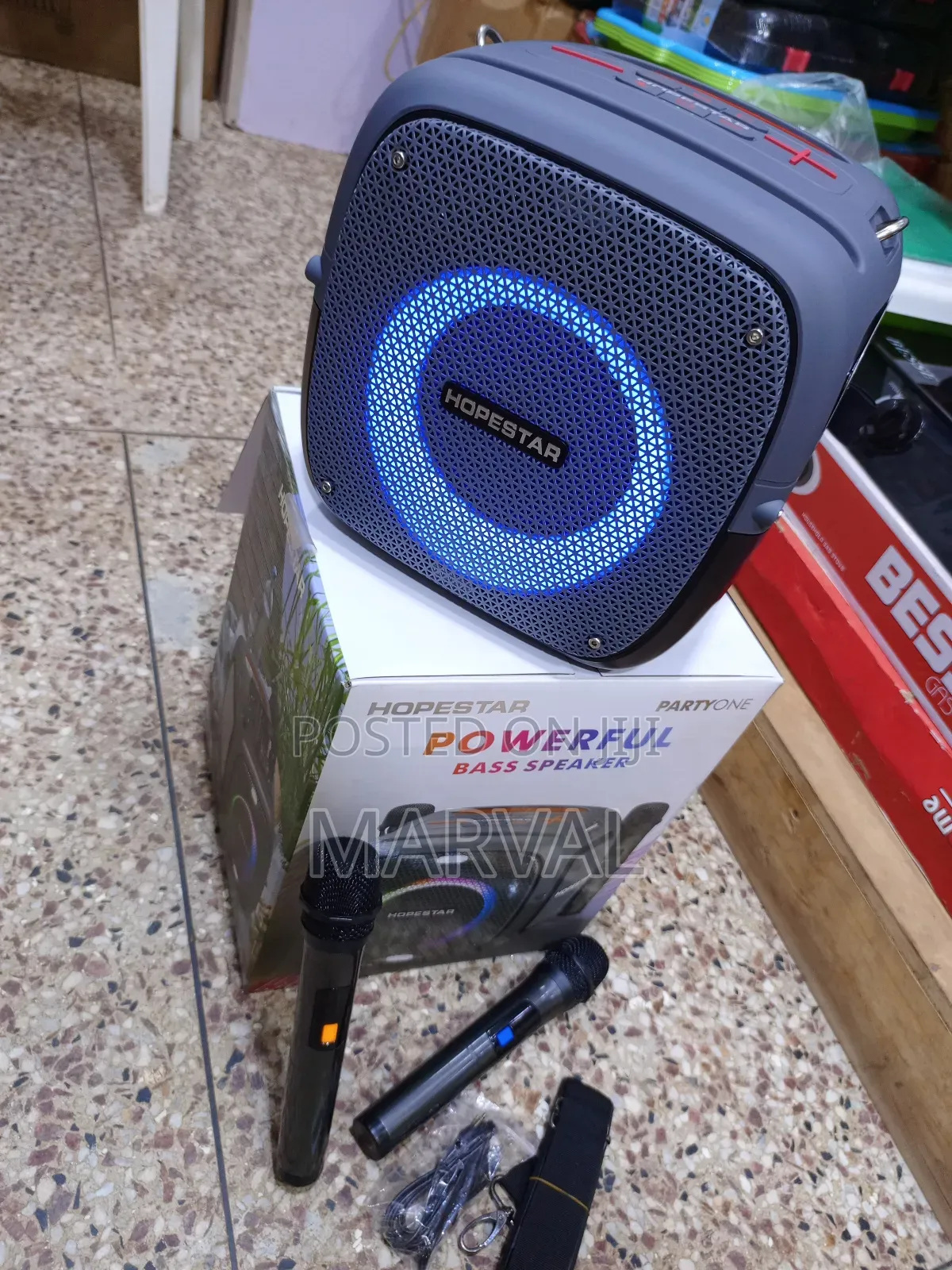 Party One 80w RGB Lighting Wireless Bluetooth Speaker