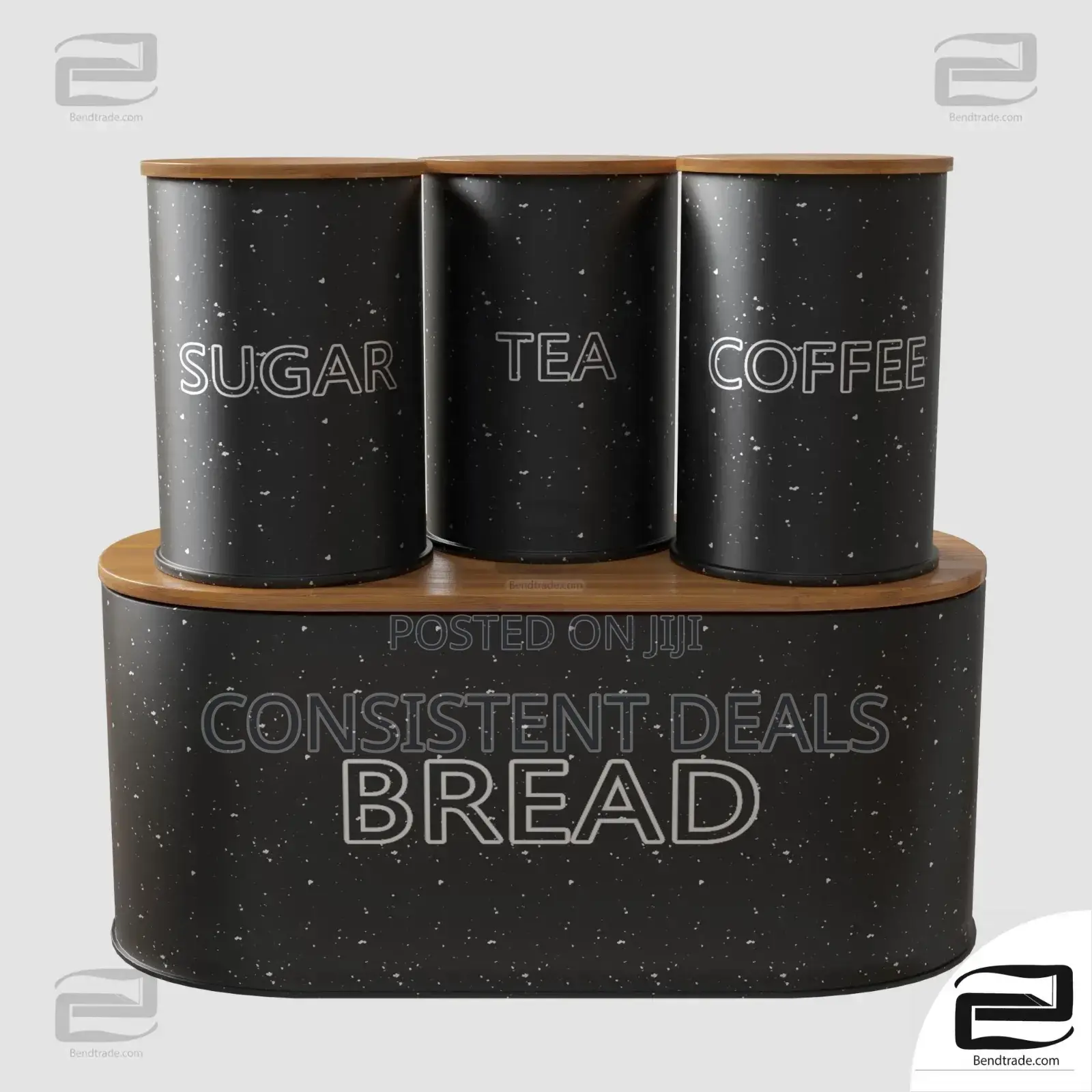 4 Pieces Bread Bin Storage Canister Set
