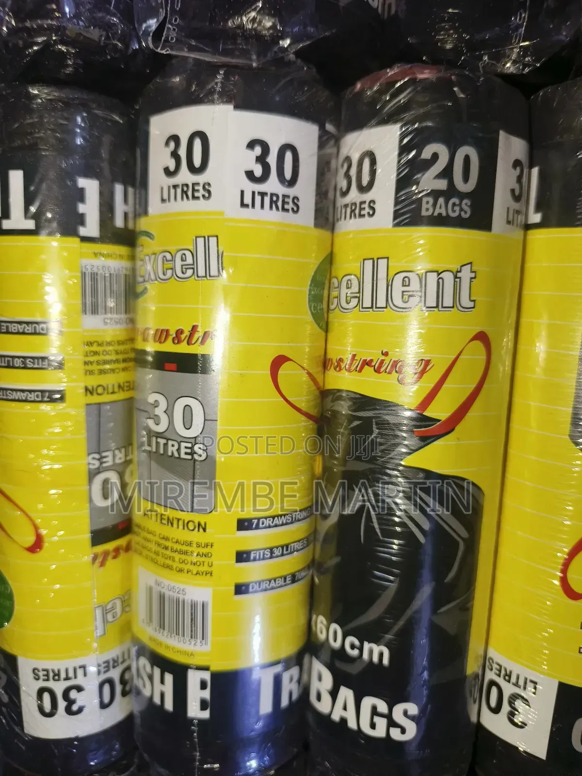 30 Liters
 Garbage Bags.20 Pieces