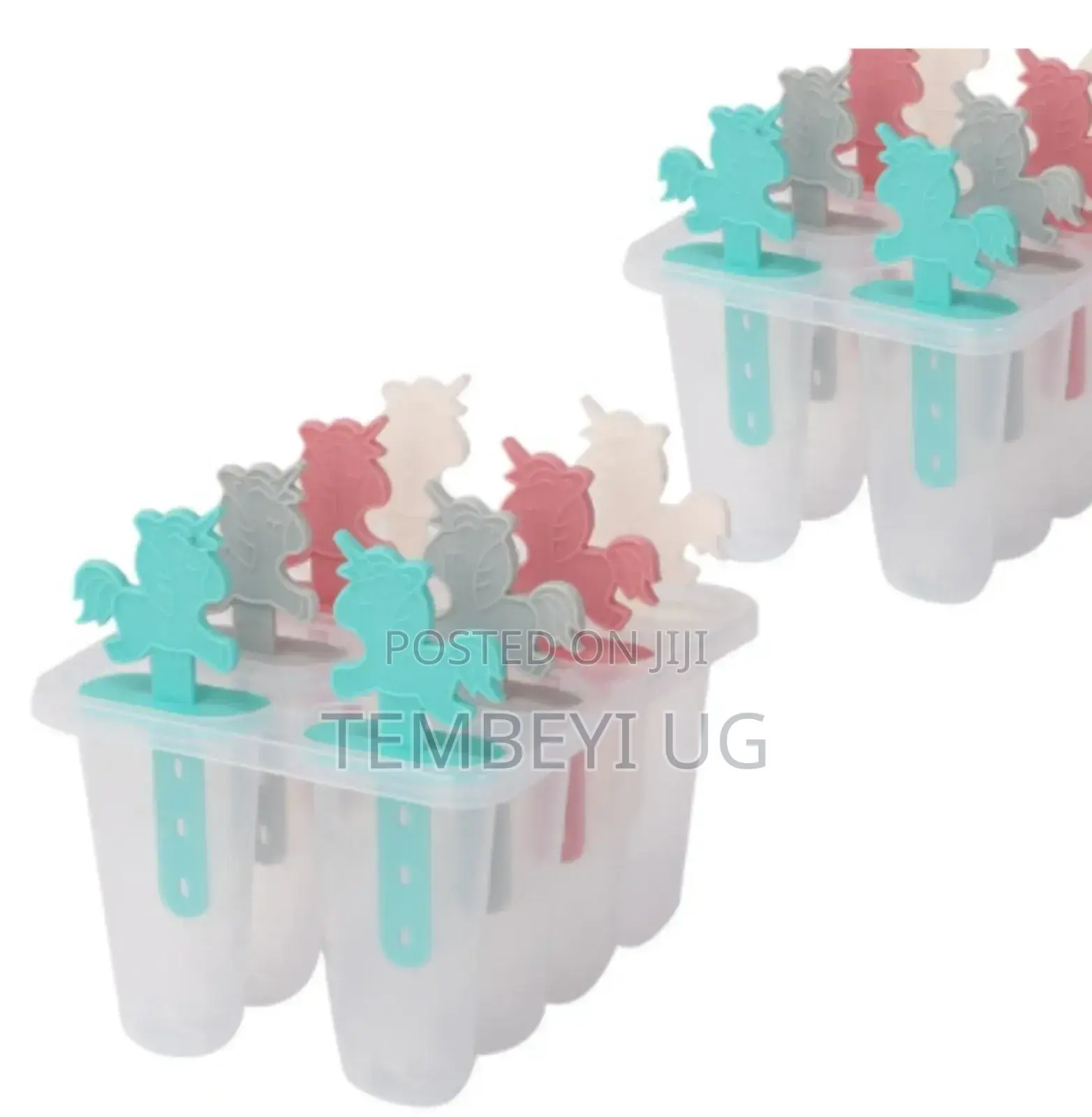 6 Cavity Ice Popsicle Makers Ice Lolly Plastic Molds