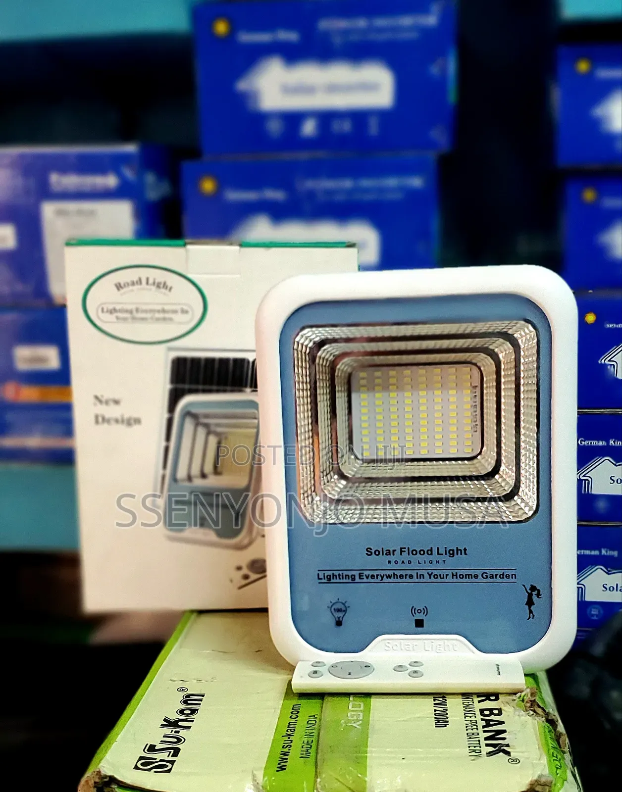 100w Solar Outdoor Roadlights With Remote Control Motion D