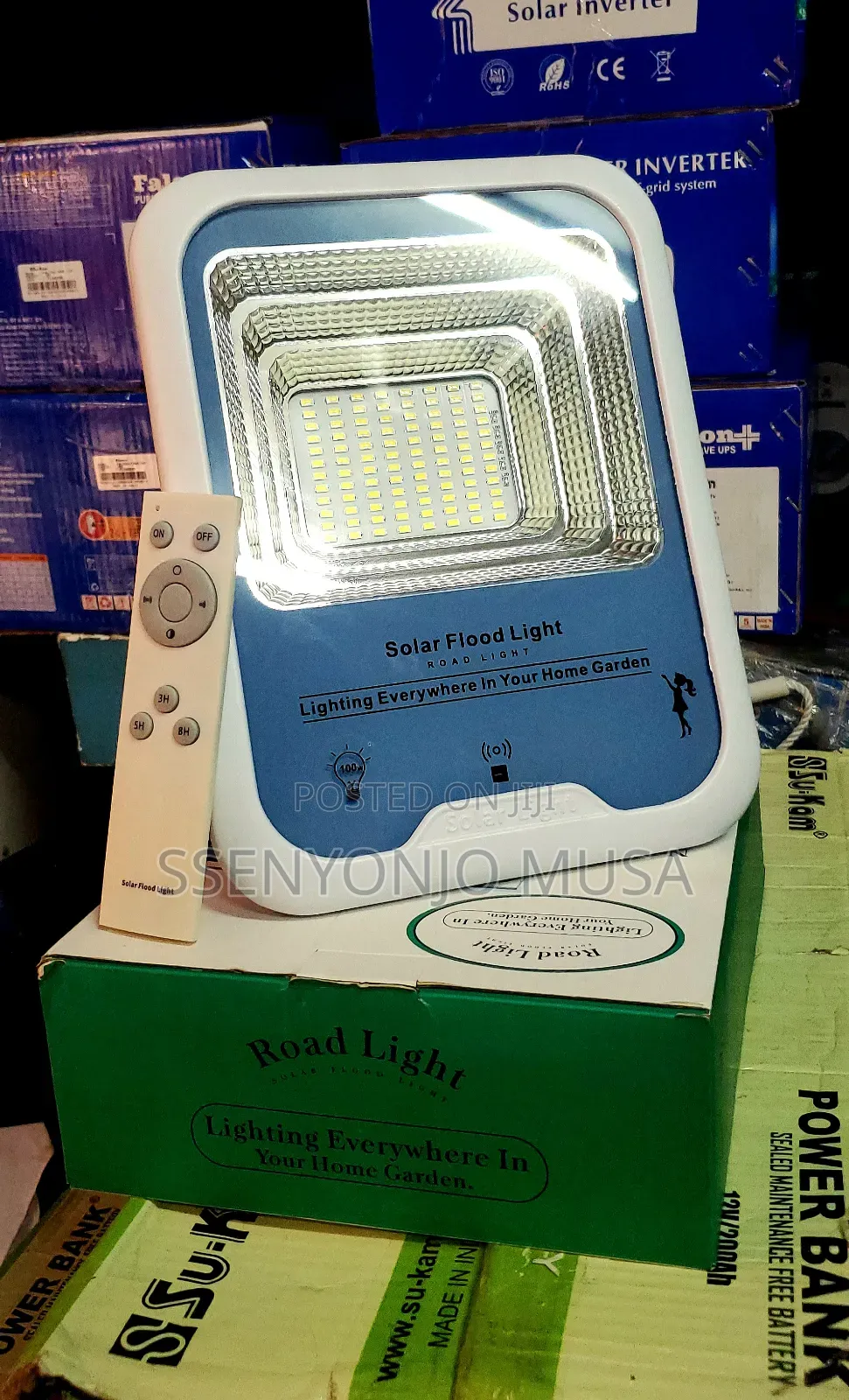 100w Solar Outdoor Roadlights With Remote Control Motion D