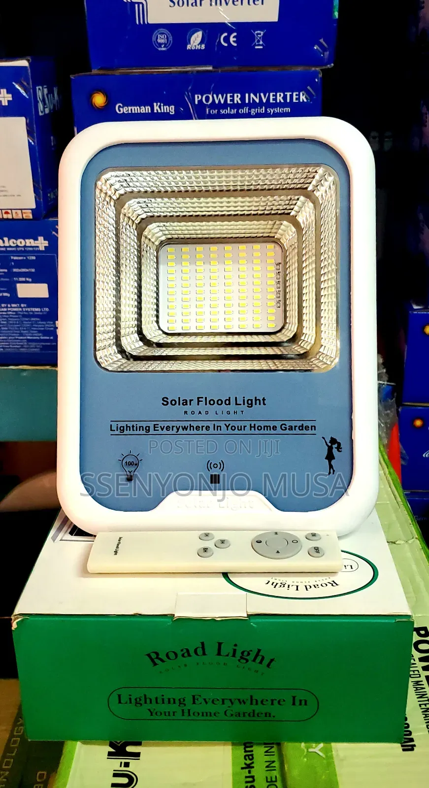 100w Solar Outdoor Roadlights With Remote Control Motion D