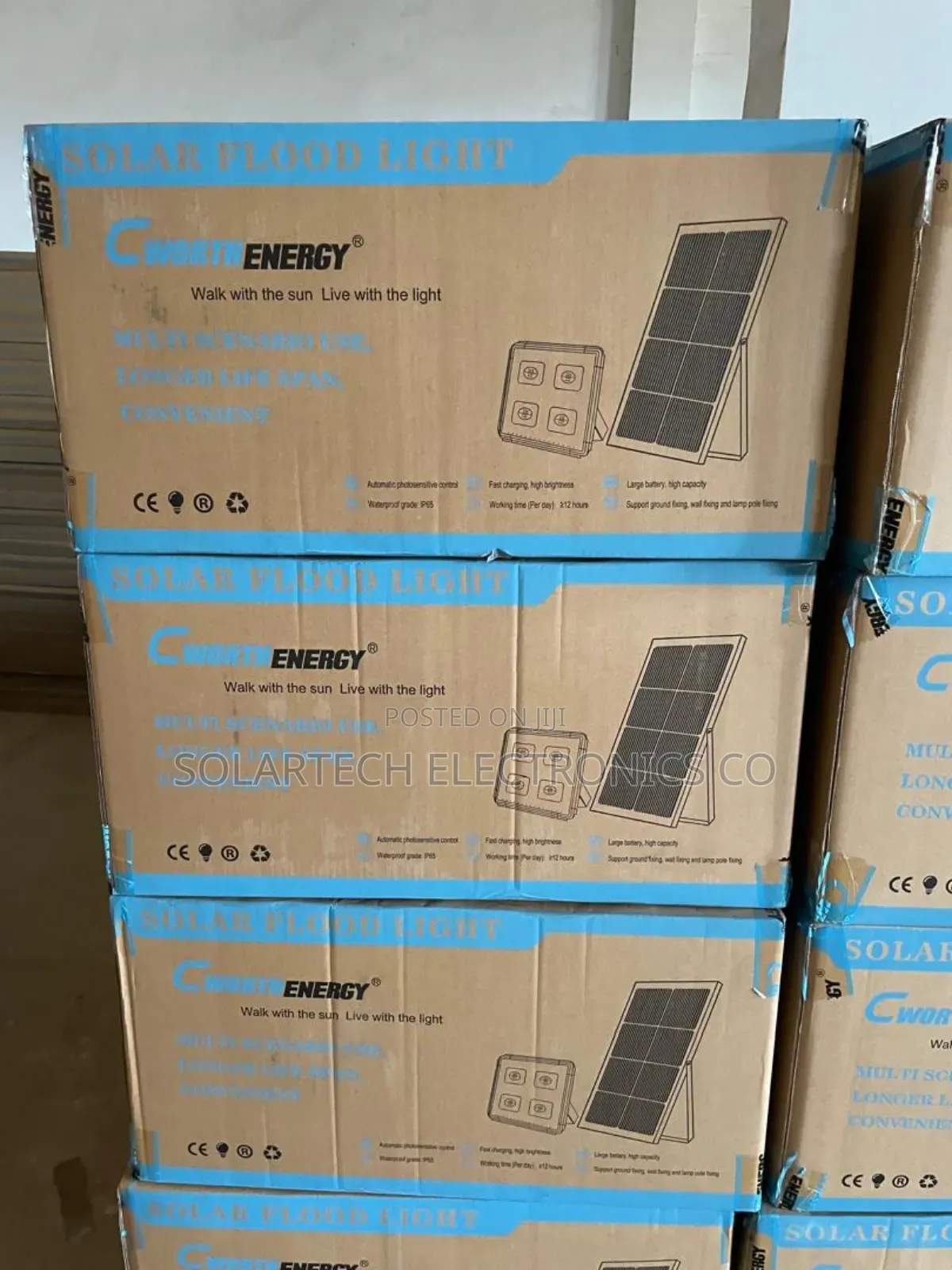 Cworth Energy Solar Flood Lights 60w / Automatic Light