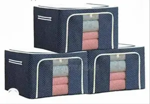 3pcs Foldable Frame Storage Boxes