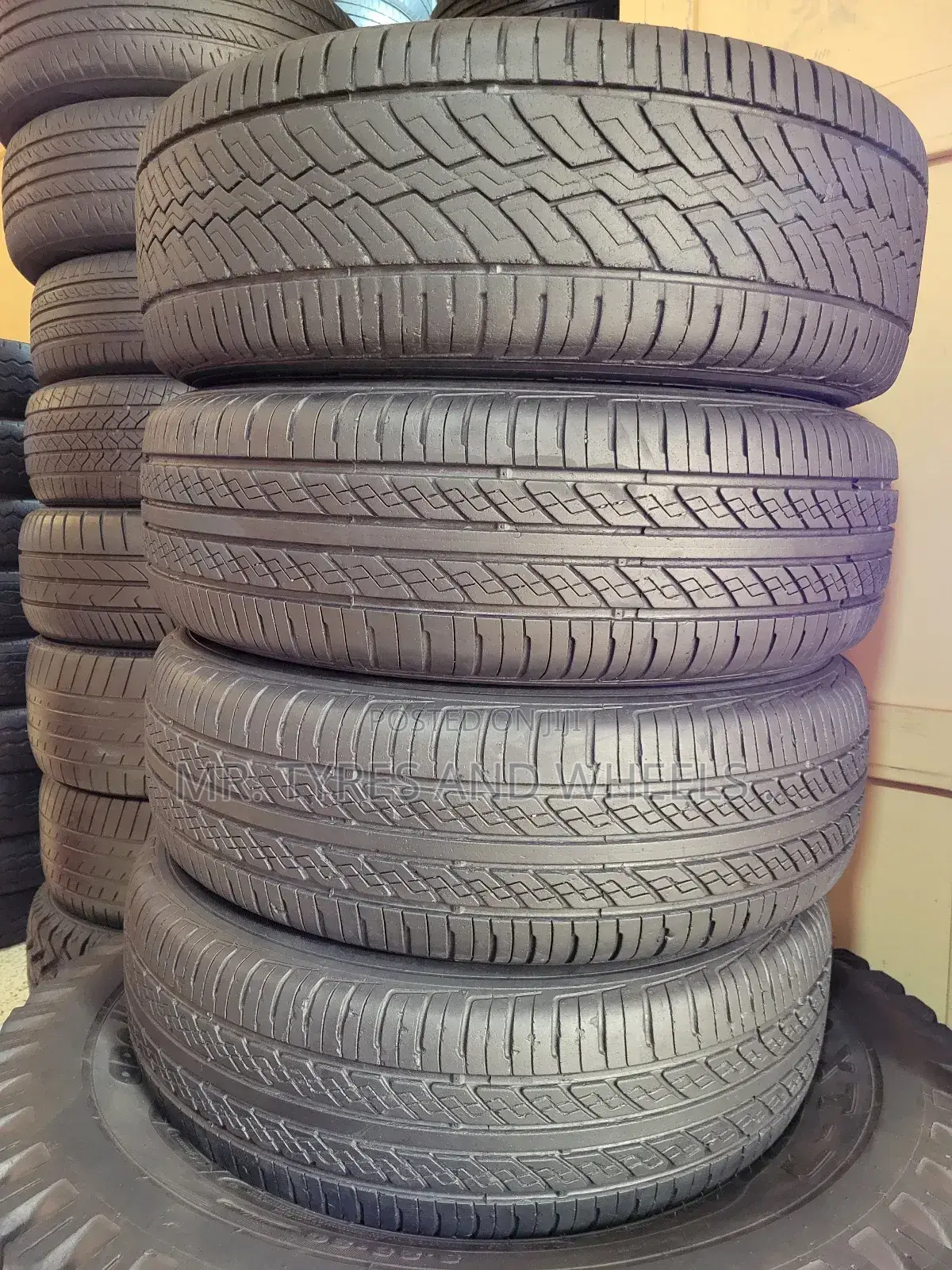 It's 215 70 R16 Used Achilles but Vry Comfortable Tires