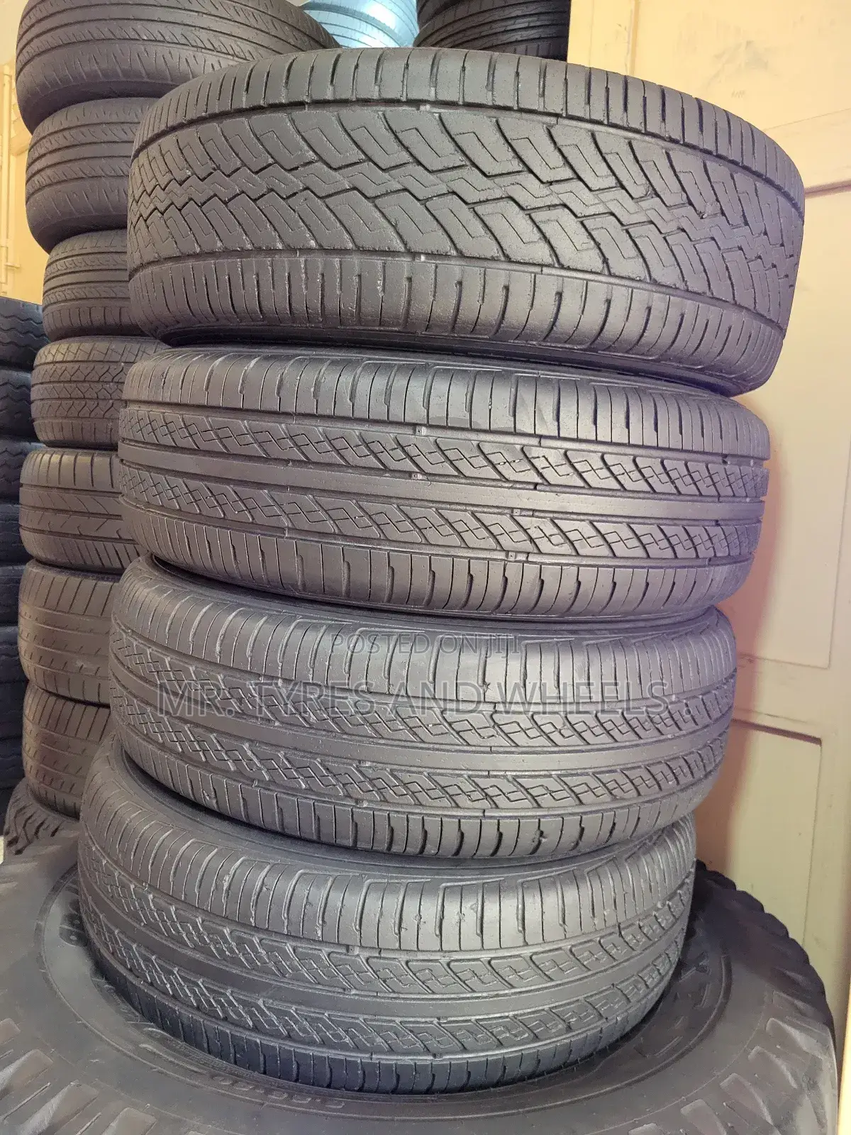 It's 215 70 R16 Used Achilles but Vry Comfortable Tires