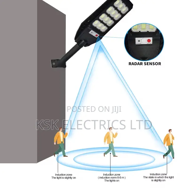 200w Outdoor Solar Street Light Radar Induction Solar Led Li