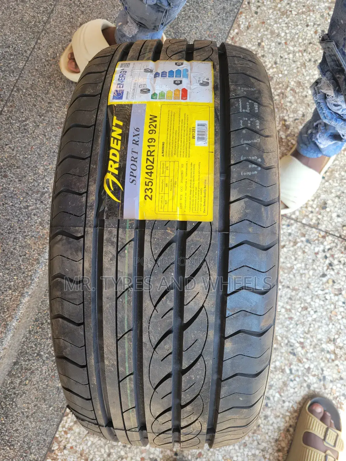 235/40 R19 Brand New Ardent. The Low Profile Tires.