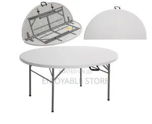 Plastic Foldable Round Table 240cm for Camping/Parties