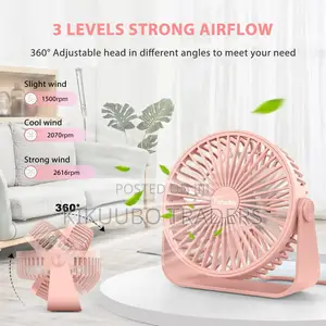 Usb Desk Fan, 3 Speed Portable Desk Fan
