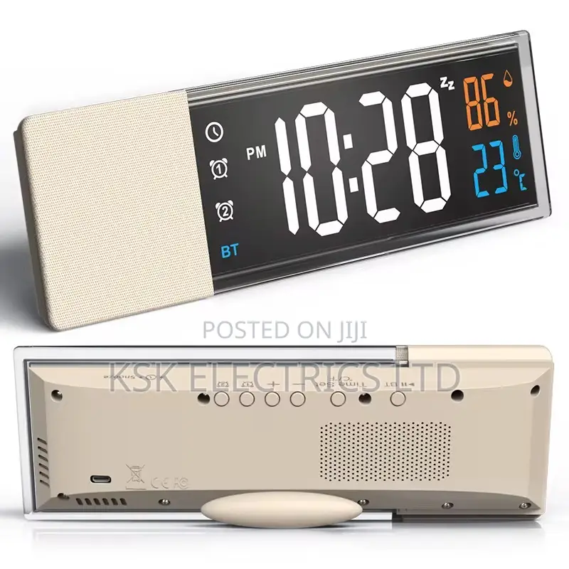 Wireless Bluetooth Speaker Alarmclock Speakerand Led Display