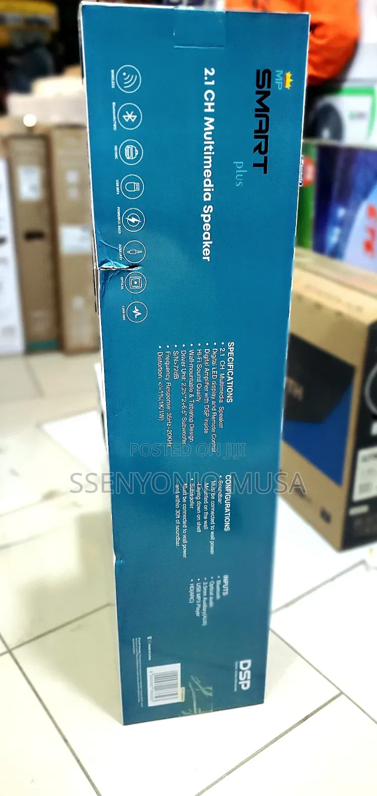 Smartplus Soundbar 2.1ch Mp-4500 (120w, Bluetooth, Subwoofer)