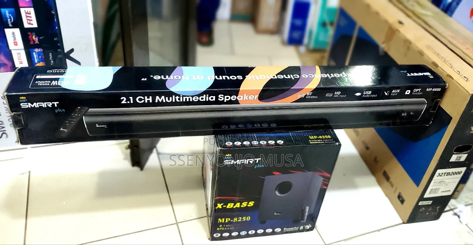 Mp Smart Plus X-bass Mp-8250 2.1 Channel Soundbar System