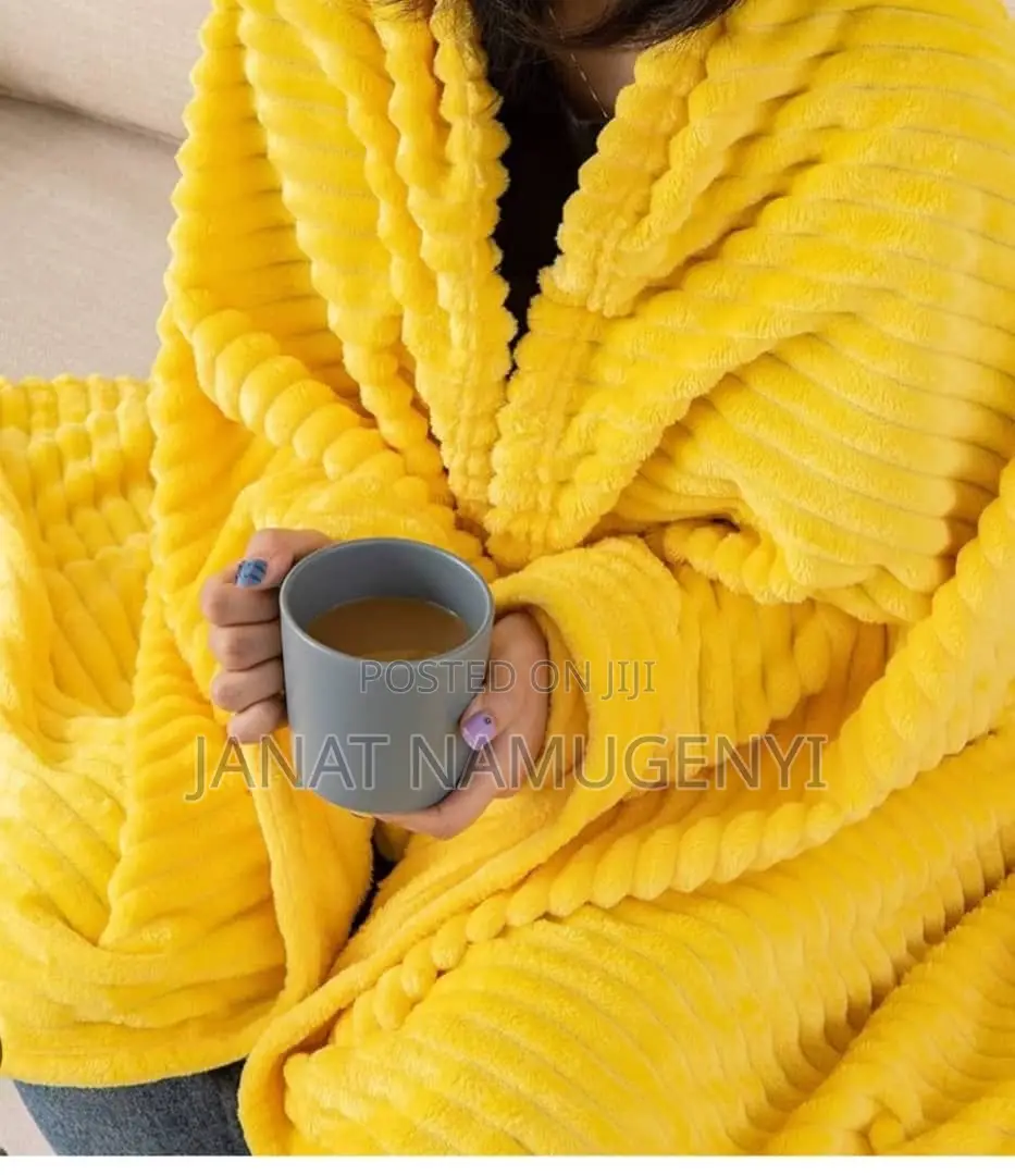 Yellow Light Fleece Blanket Available