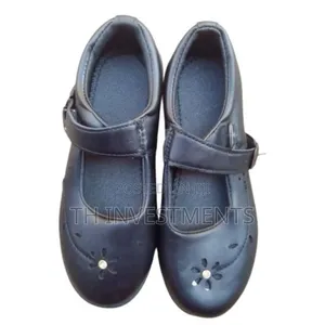 Photo - Polishable Girls School Shoes - Black 