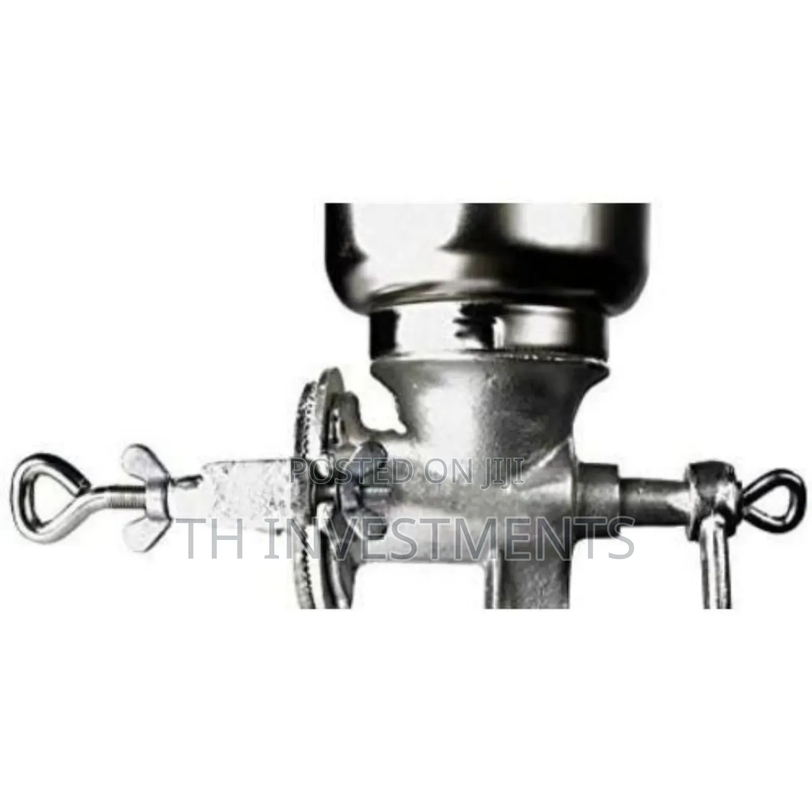 Manual High Hopper Grain Grinder, Silver 