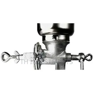 Manual High Hopper Grain Grinder, Silver 