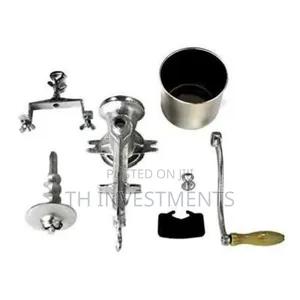 Manual High Hopper Grain Grinder, Silver 