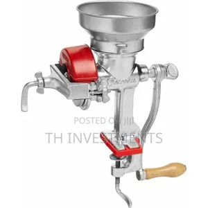 Manual High Hopper Grain Grinder, Silver 