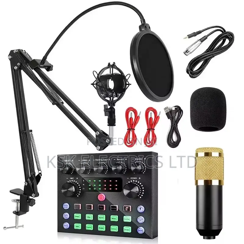 Professional V8s Audio Mixer Usb External Sound Card Mobile