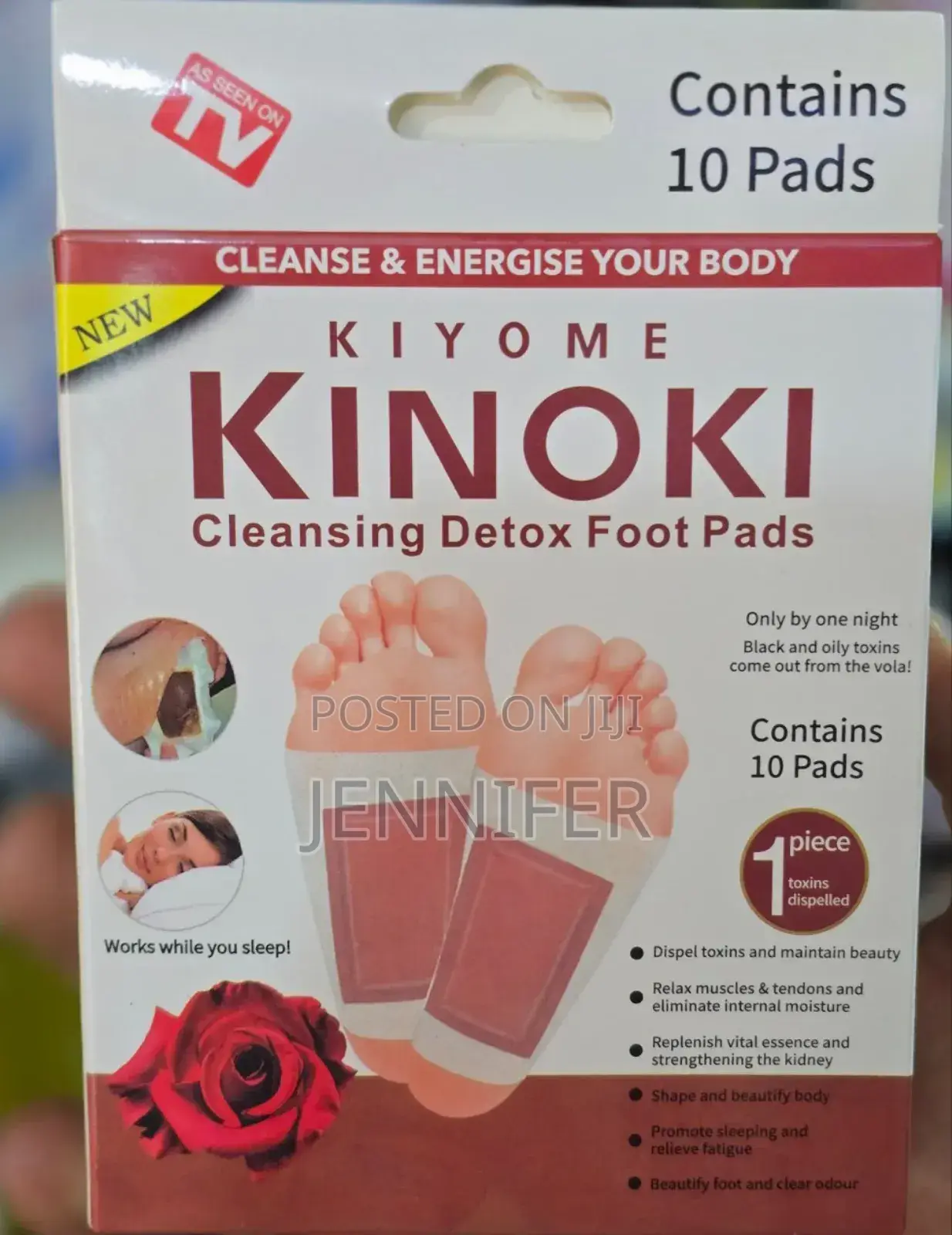 New Kiyome Kinoki Cleansing Detox Foot Pad 10 Pieces