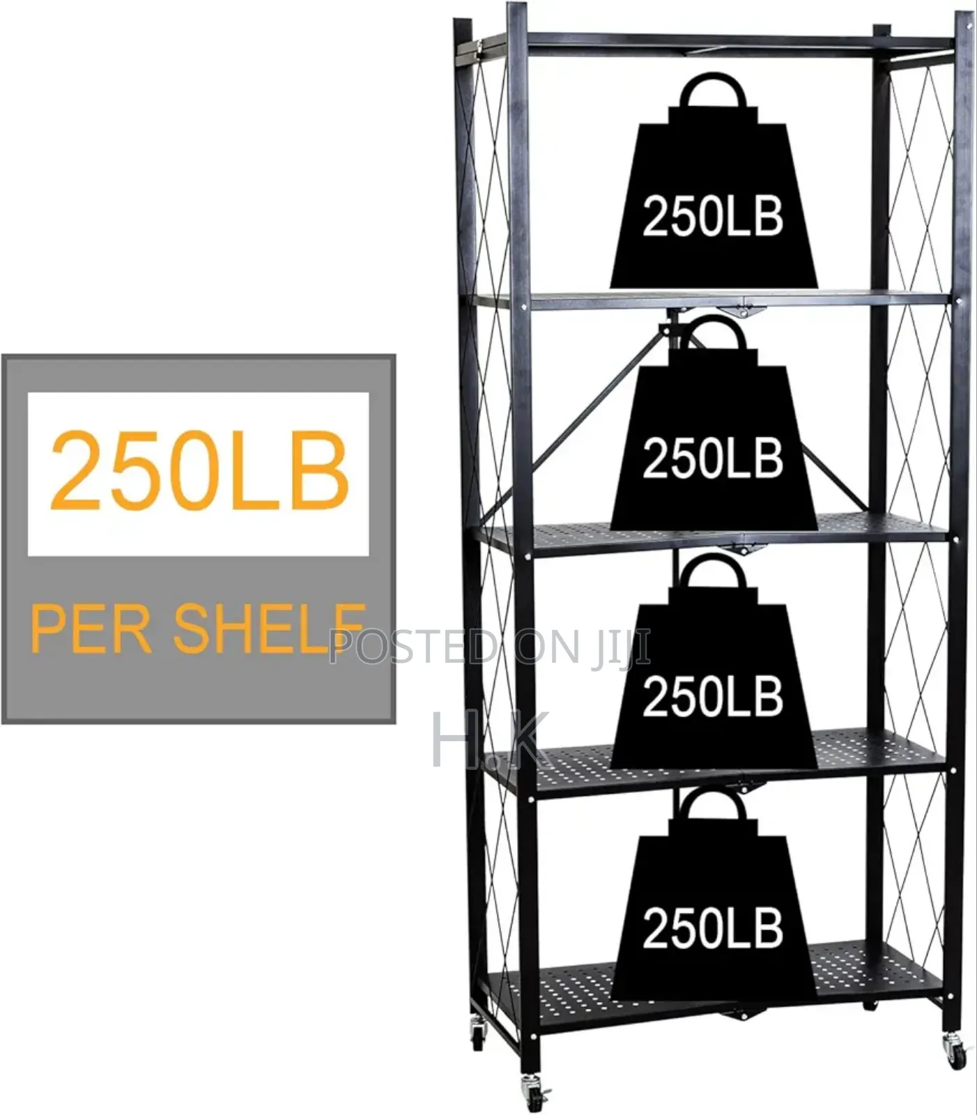 5-Tier Folding Shelf