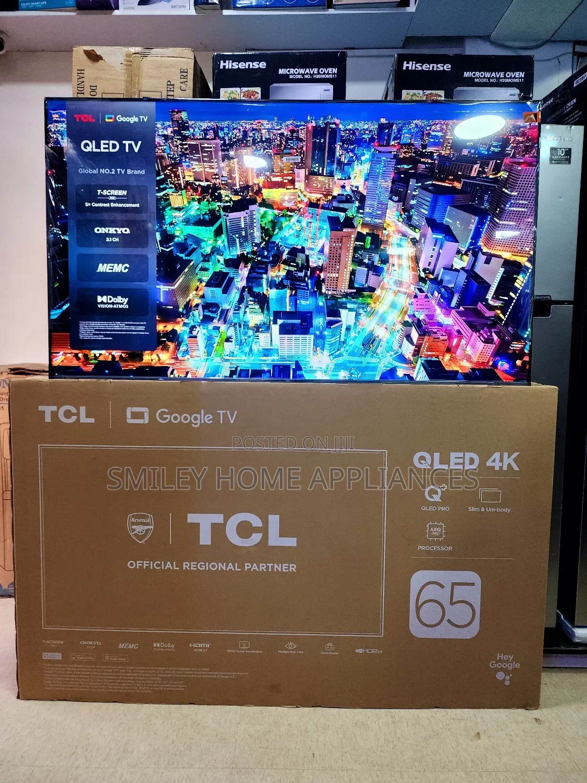Brand New TCL 65inches Google Qled Display Tv