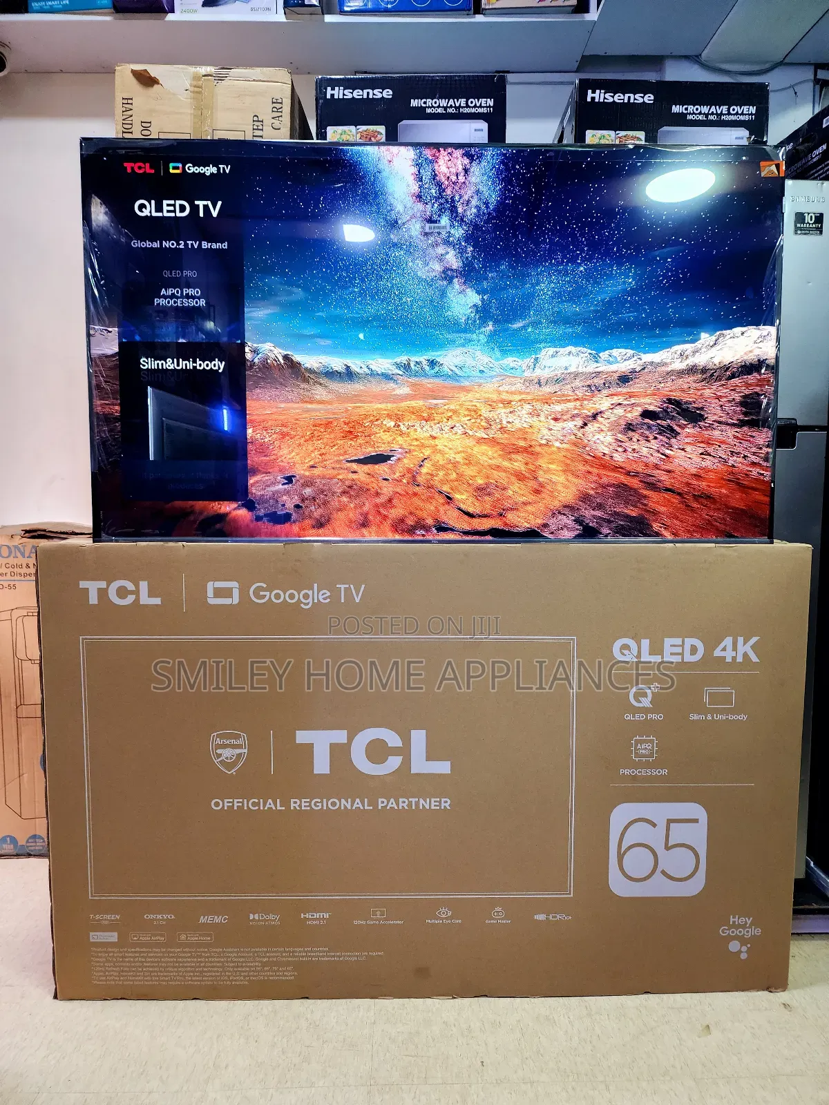 Brand New TCL 65inches Google Qled Display Tv
