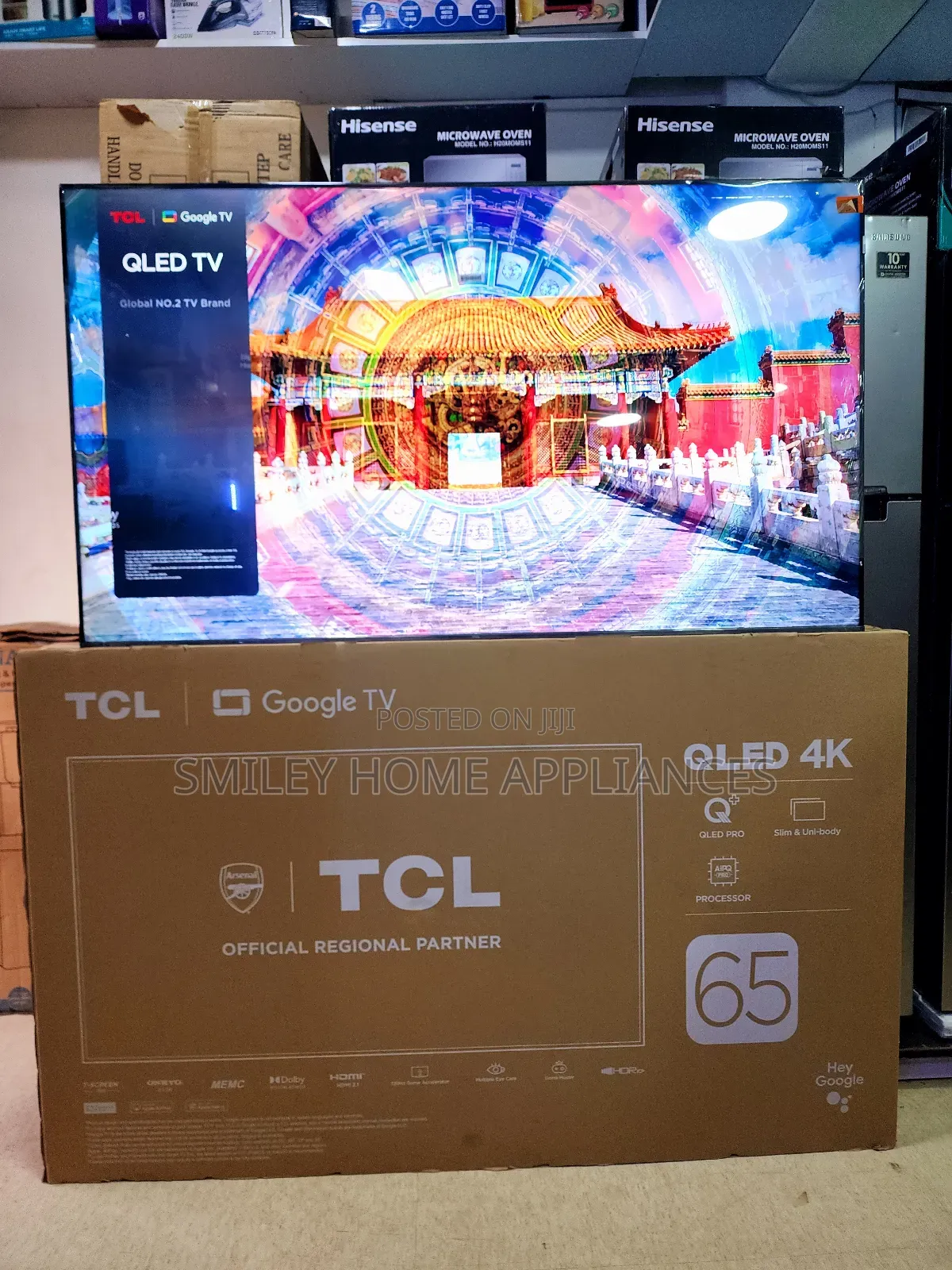 Newly Restocked 65inches TCL Qled Display Version Smart Tv