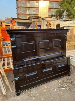 5by6 Bed / Home Furniture/ Wooden Bed in Chocolate Color