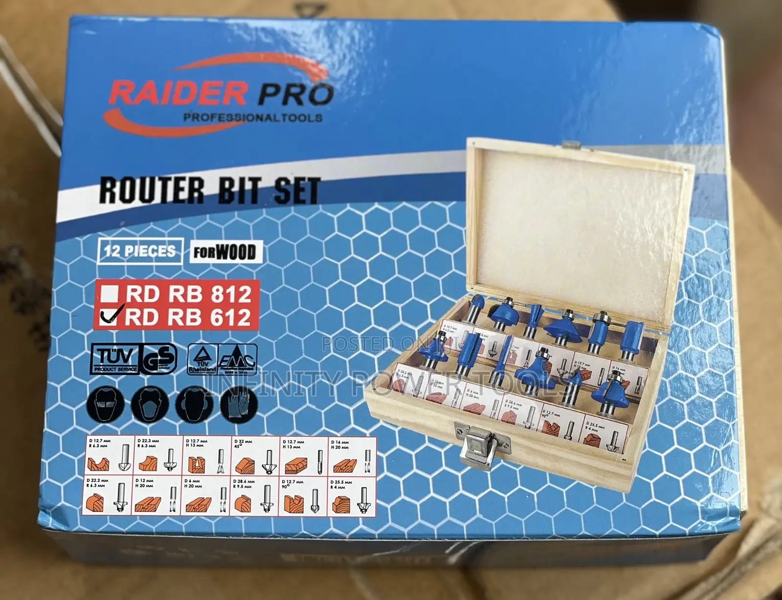 Router Bit Set(Raider Pro) 12pcs