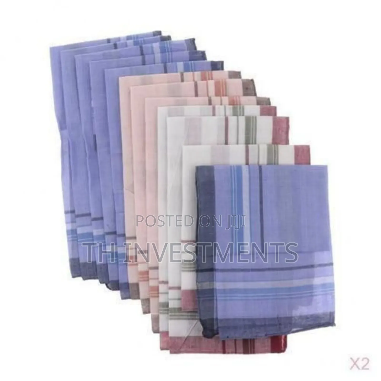 Cotton Handkerchiefs - 12 Pieces - Multicolor