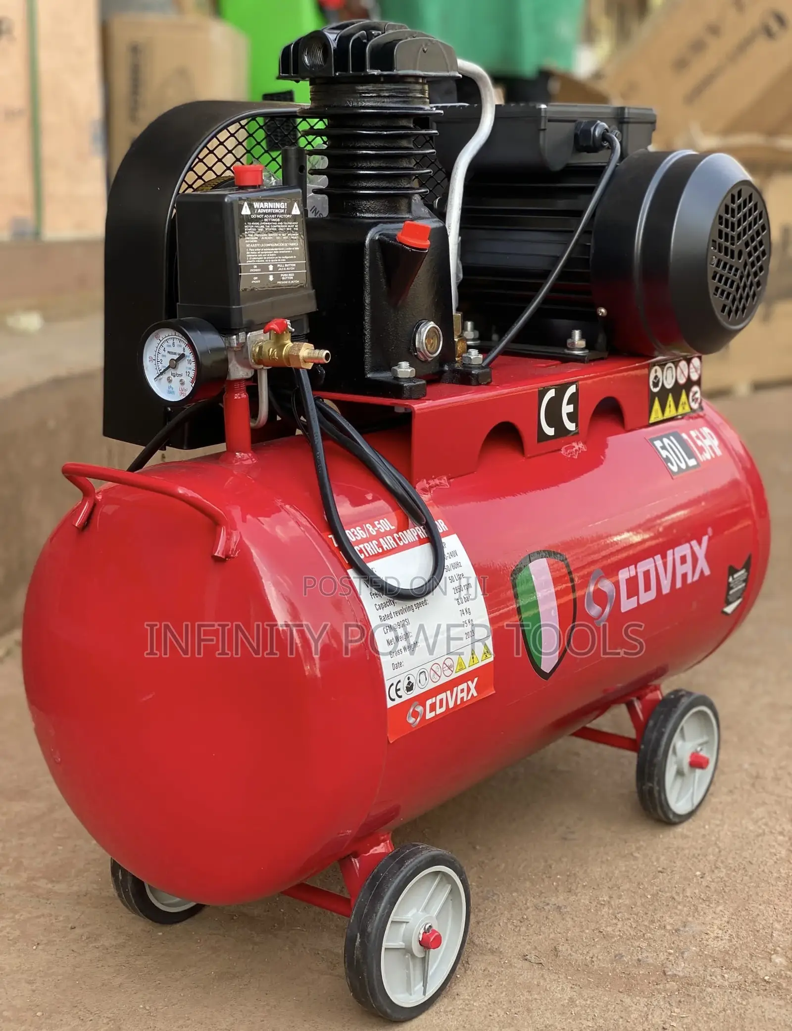 Electric Air Compressor(Covax) 50l