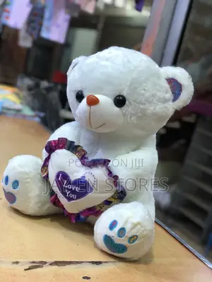 White I Love You Bear
